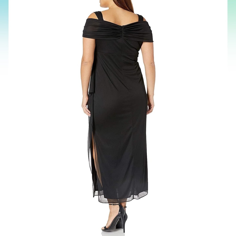 NEW| Evening Maxi Mesh Dress - Picture 2 of 7